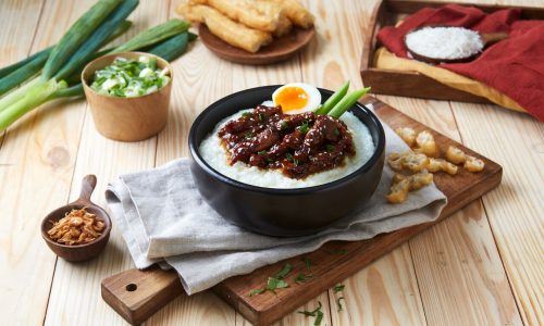 Resep bubur ayam gaya Korea, cocok untuk kapan saja termasuk sebagai menu sahur praktis.
