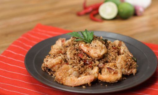 Resep Udang Tabur Sereal - Tampilan akhir