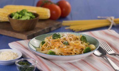 Resep Fettuccine Brokoli Saus Jagung, Sajian Khas Italia