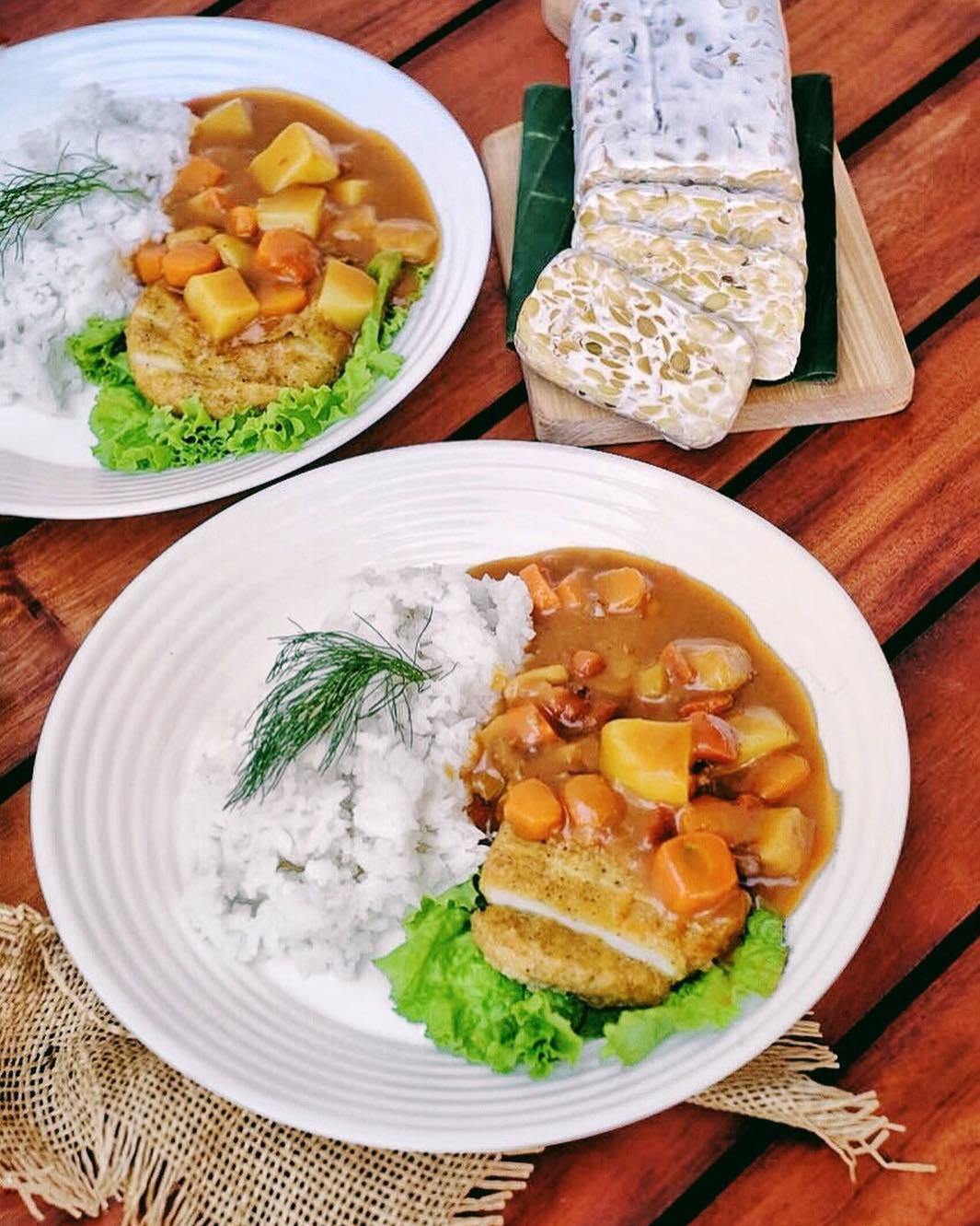 Resep Tempe Katsu Kari Vegetarian - Masak Apa Hari Ini?