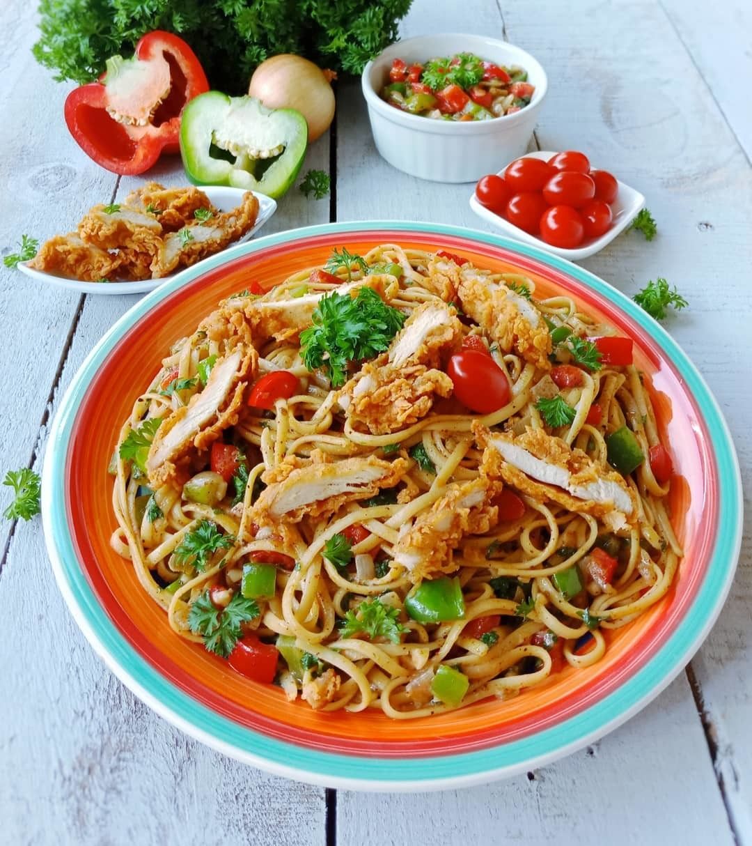 Resep Fettuccine Ayam Goreng - Masak Apa Hari Ini?