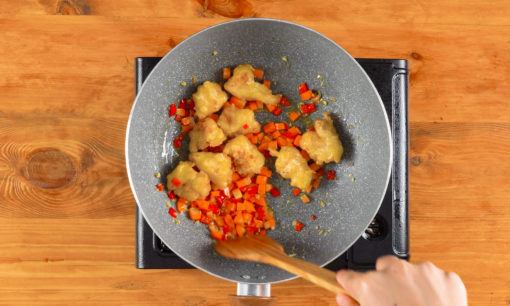 nasi goreng rendang ayam crispy