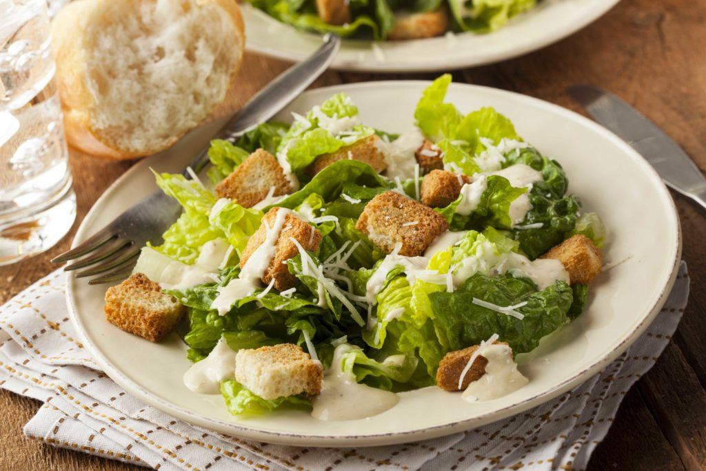 Caesar Salad untuk vegetarian.