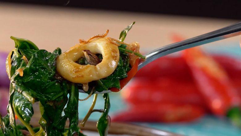 Video - Resep Cah Kangkung a la Restoran dengan Cumi, Mudah dan Lezat