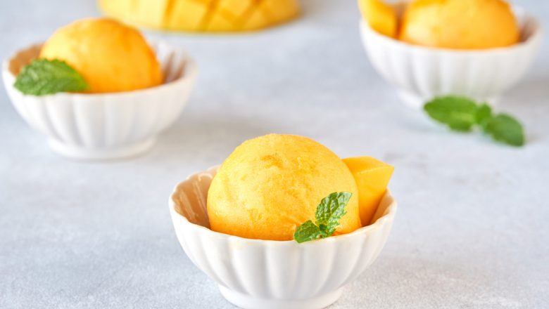 Resep Sorbet Jeruk Mangga Tanpa Mesin Es Krim, Kini Semua Bisa Membuatnya
